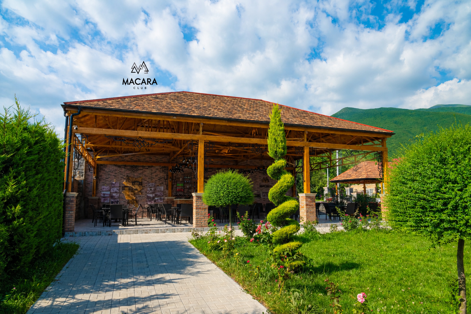 Macara Sheki City Hotel Teras Restoran
